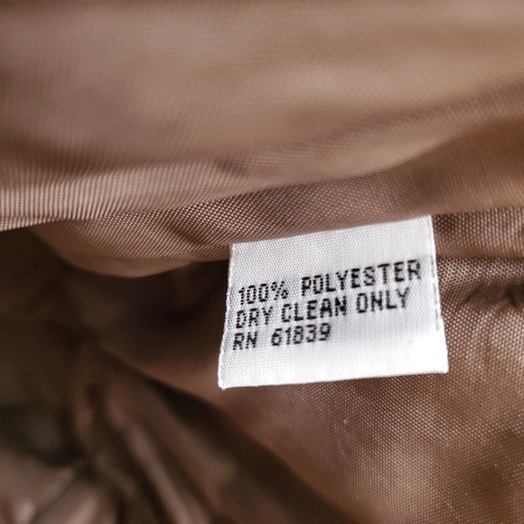 Teri Jon Brown Satin Formal Strapless Dress 6 - Picture 6 of 12